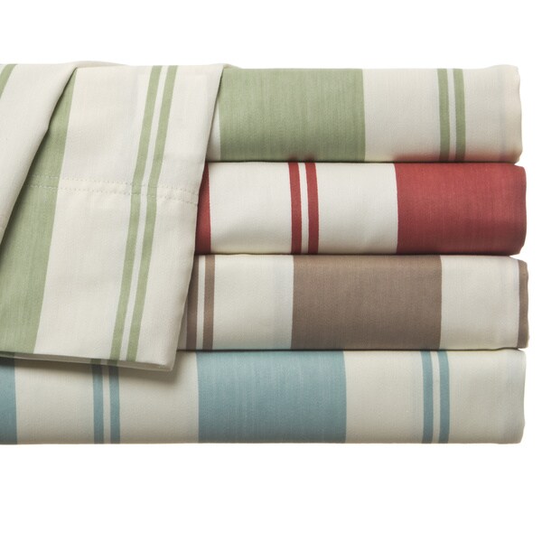 Cabana 350 Thread Count Stripe Cotton-rich Sheet Set
