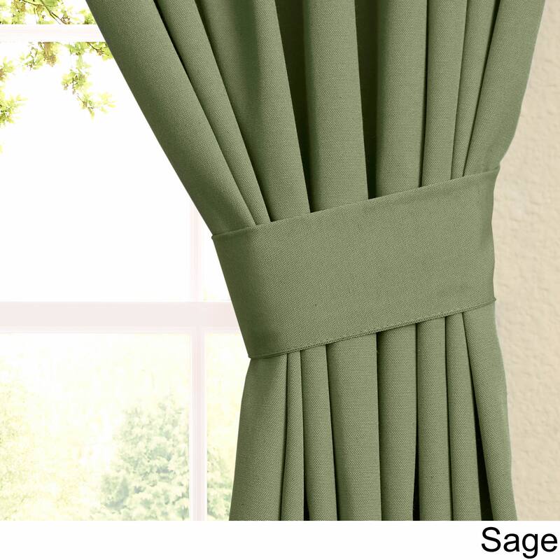 Blazing Needles 63-inch by 52-inch Twill Curtain Panels (Set of 2) - 52 x 63 - 52 x 63