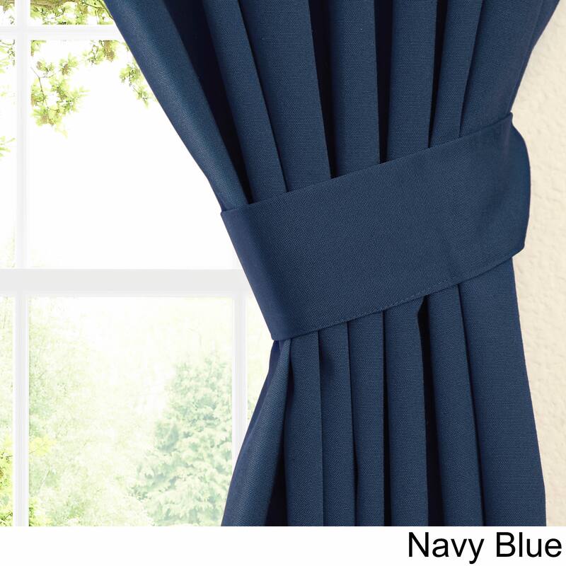 Blazing Needles 63-inch by 52-inch Twill Curtain Panels (Set of 2) - 52 x 63 - 52 x 63
