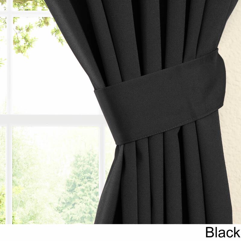 Blazing Needles 63-inch by 52-inch Twill Curtain Panels (Set of 2) - 52 x 63 - 52 x 63
