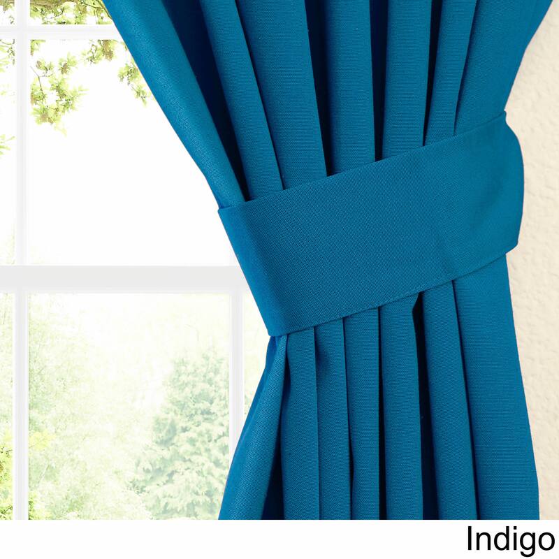 Blazing Needles 63-inch by 52-inch Twill Curtain Panels (Set of 2) - 52 x 63 - 52 x 63