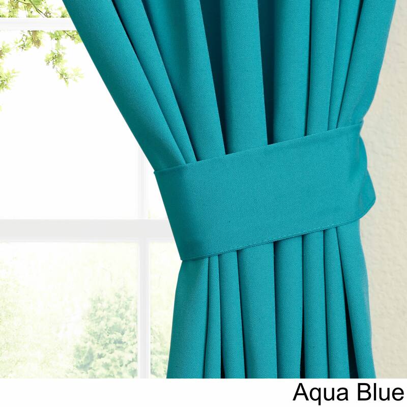 Blazing Needles 63-inch by 52-inch Twill Curtain Panels (Set of 2) - 52 x 63 - 52 x 63