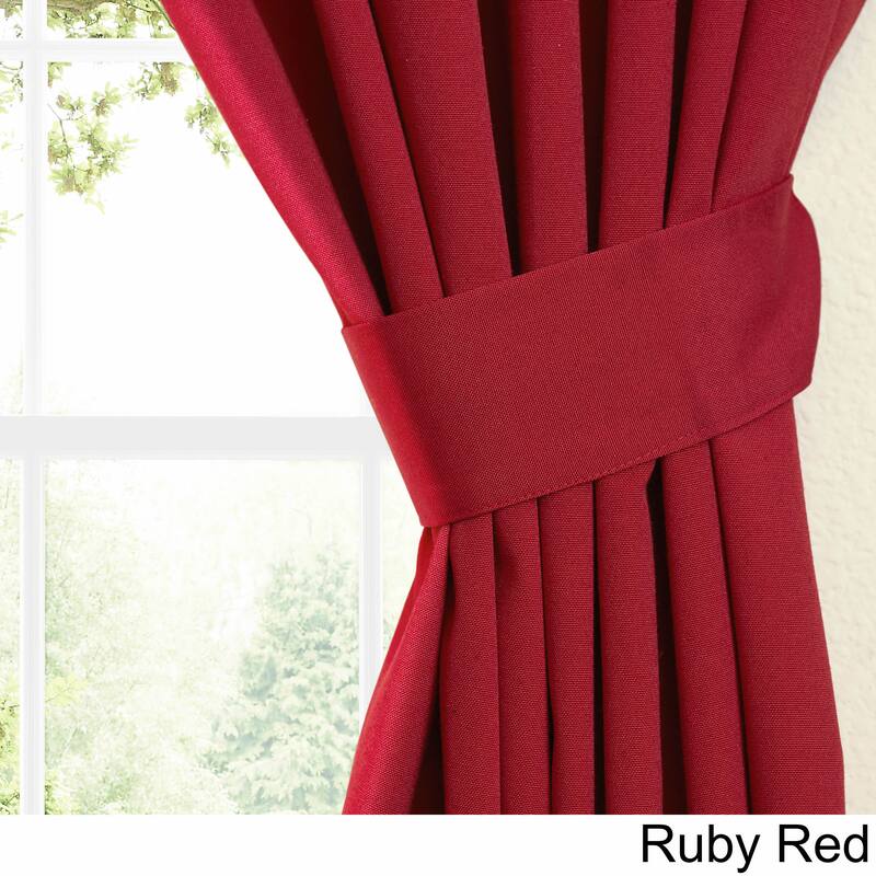 Blazing Needles 63-inch by 52-inch Twill Curtain Panels (Set of 2) - 52 x 63 - 52 x 63