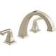 preview thumbnail 4 of 3, Delta Dryden Deck Mounted Roman Tub Faucet Trim Polished Nickel