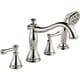 preview thumbnail 1 of 0, Delta Cassidy Roman Tub Faucet Trim with Hand Shower Polished Nickel