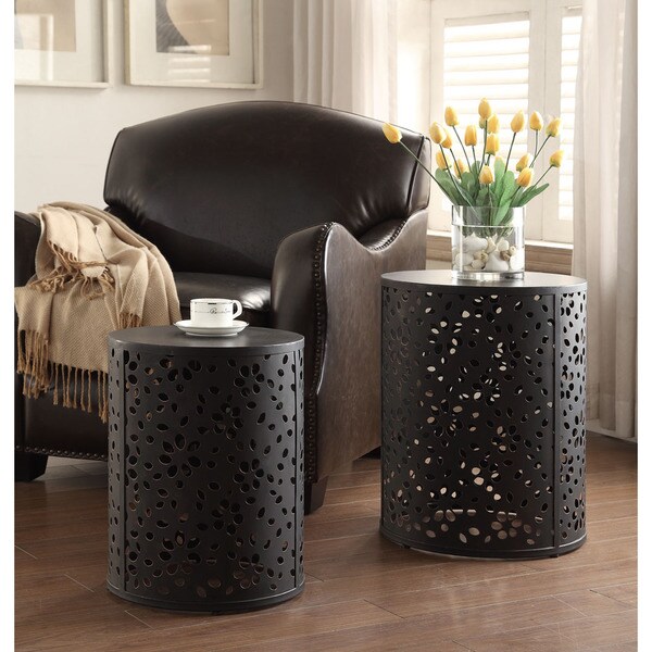 Office Star Products 2 Piece Round Metal Accent Tables Free Office Star Products 2 Piece Round Metal Accent Tables