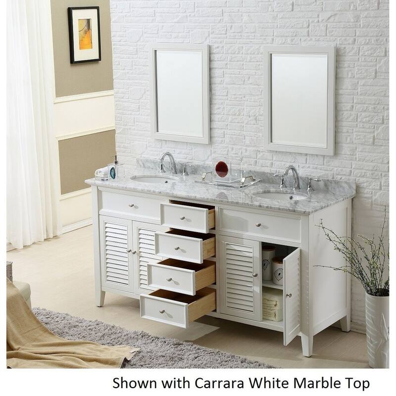 Direct Vanity Sink 70 inch Shutter Double Vanity Sink Cabinet