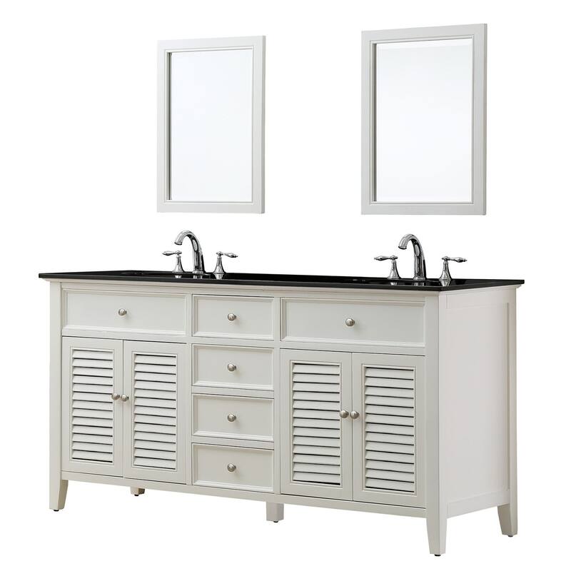 Direct Vanity Sink 70 inch Shutter Double Vanity Sink Cabinet