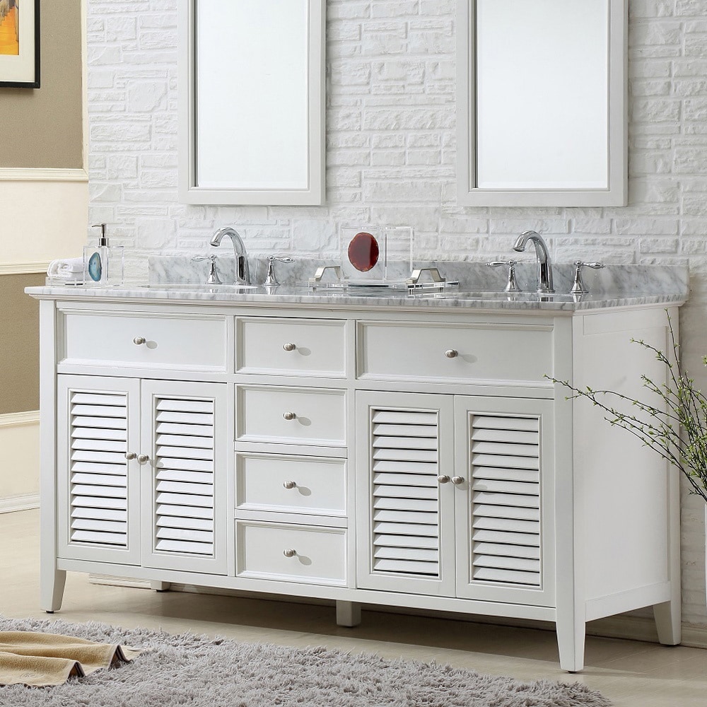 direct vanity sink 70 inch shutter double vanity sink cabinet - on