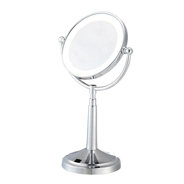 Shop LED Chrome Lighted Cosmetic Mirror Free Shipping Today