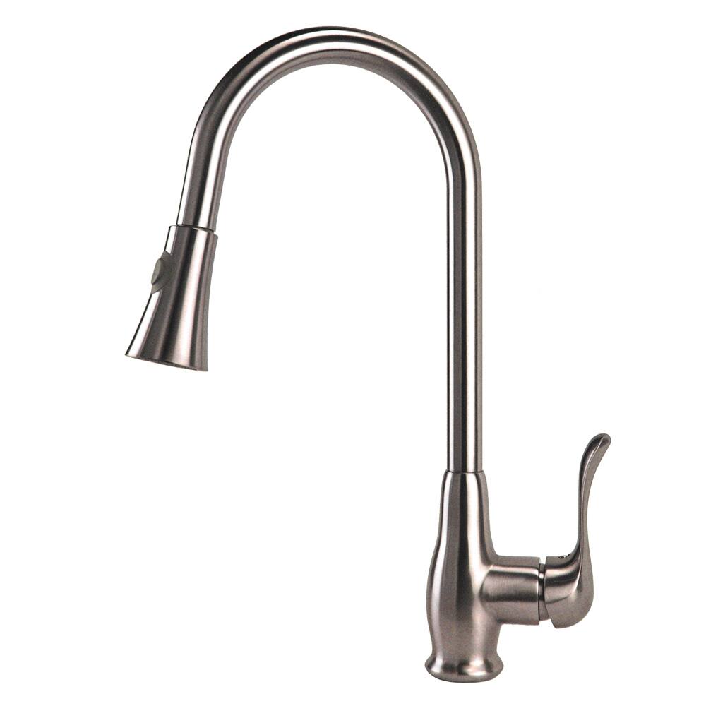 Fontaine Adriana Brushed Nickel 1-Handle Kitchen Faucet