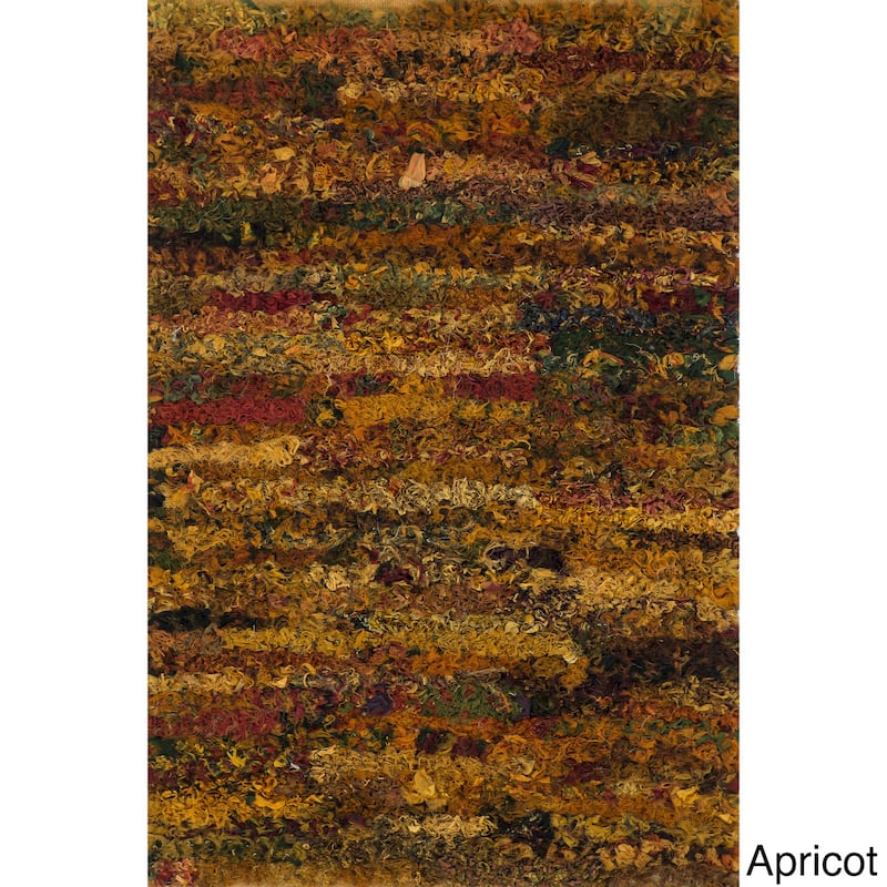 Alexander Home Payton Boho Shag Hand-Woven Rug - 2'3" x 3'9" - Apricot