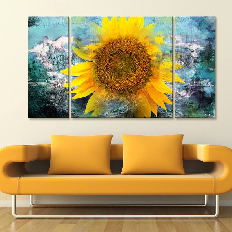 Ready2HangArt 'Painted Petals VIII' 3-Piece Canvas Wall Art Set