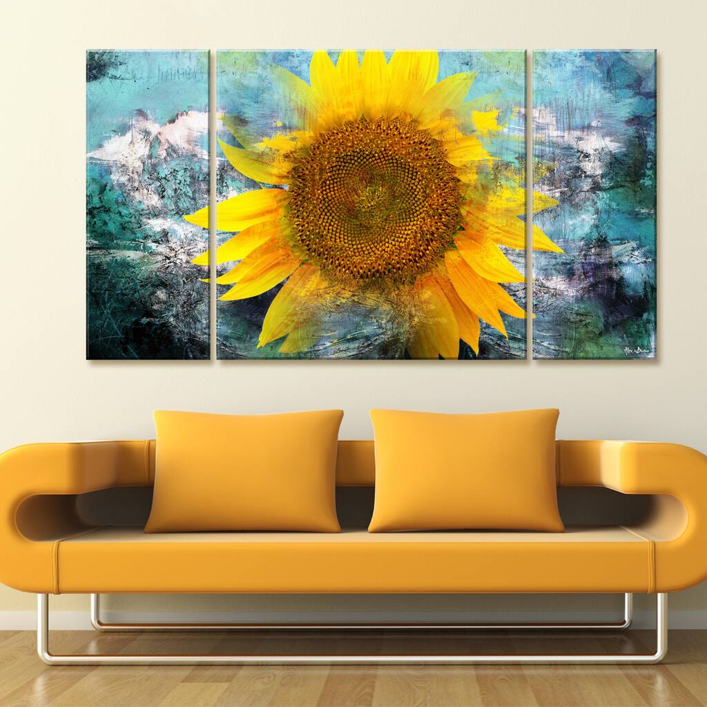 Ready2HangArt 'Painted Petals VIII' 3-Piece Canvas Wall Art Set