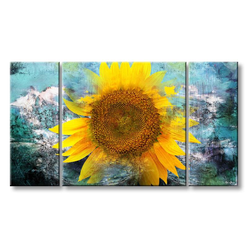 Ready2HangArt 'Painted Petals VIII' 3-Piece Canvas Wall Art Set