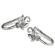 preview thumbnail 4 of 3, InStyleDesign Rhea Curtain Holdback Pair - n/a Nickel Finish/Satin/Silver Finish - satin nickel