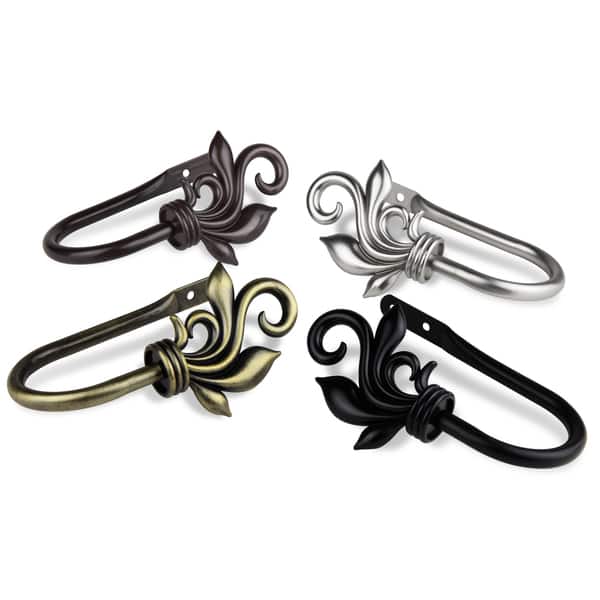 slide 2 of 5, InStyleDesign Rhea Curtain Holdback Pair - n/a
