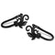 preview thumbnail 2 of 3, InStyleDesign Rhea Curtain Holdback Pair - n/a Black Finish - Black