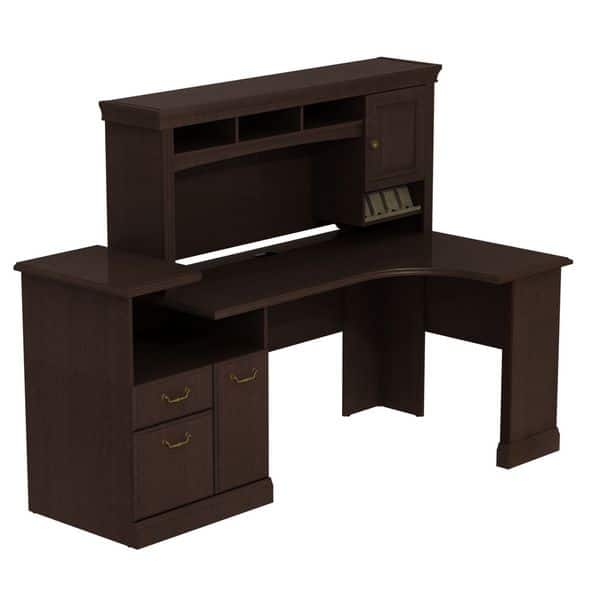 Shop Syndicate Expandable Corner Workstation Desk With Hutch