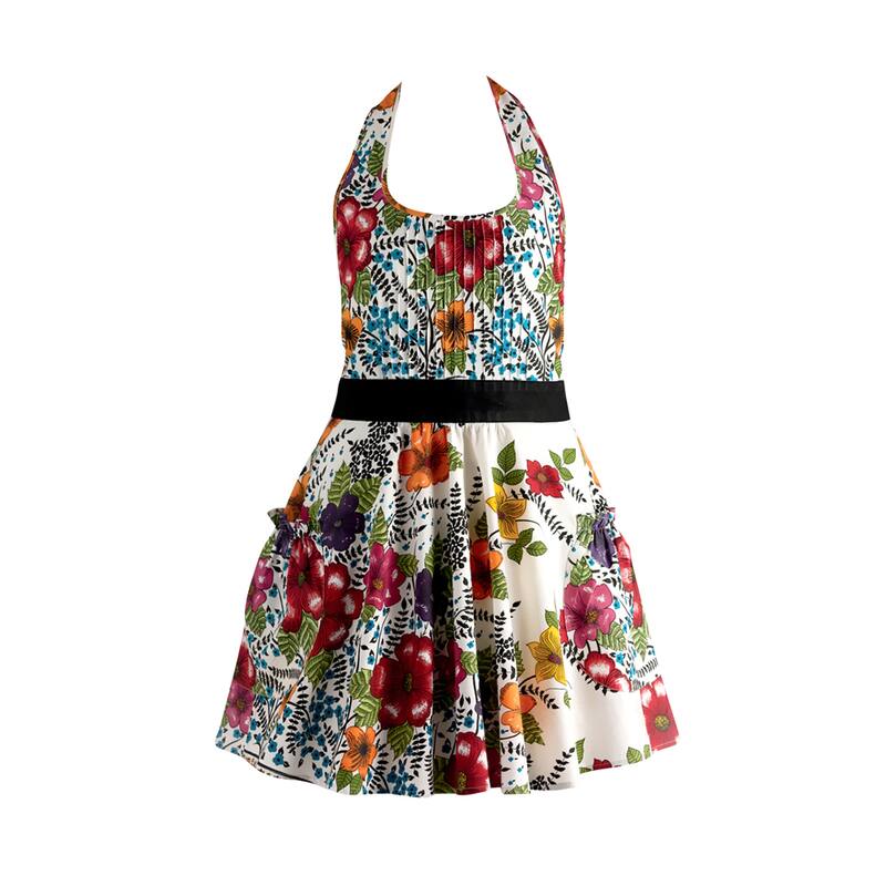 DII India Flower Vintage Apron