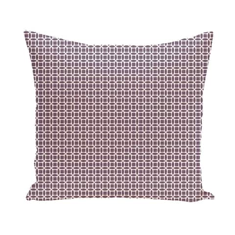Geometric Trellis 26-inch Square Decorative Pillow