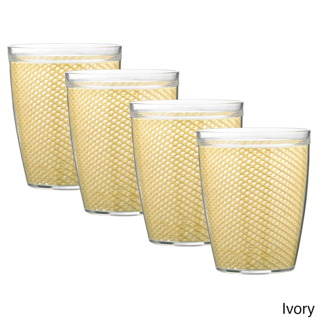 Fishnet Double Wall Drinkware (Set of 4)