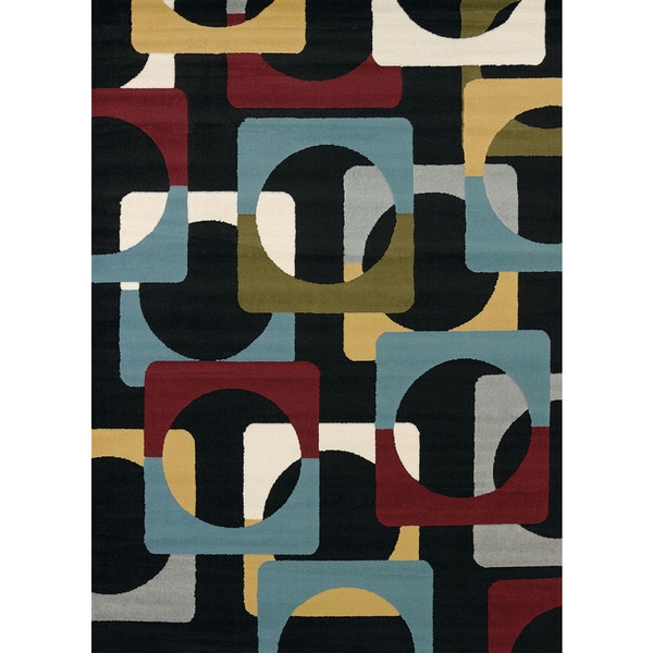 Tess Retro style Runner Rug (110 x 72)   16979461  