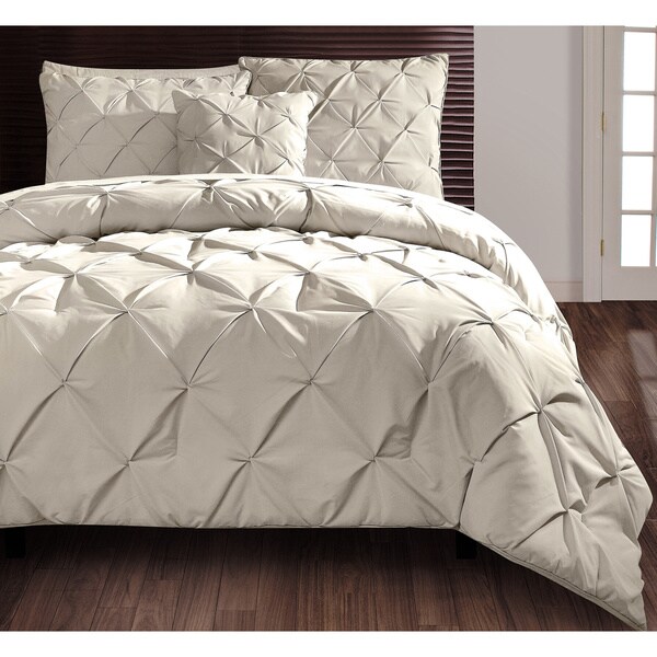 Shop Carmen 4piece Taupe Comforter Set Queen Size in Grey (As Is