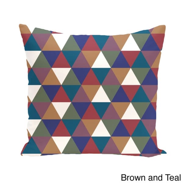 Abstract Triangle Geometric 18-inch Decorative Pillow