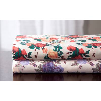 Rose Garden Cotton 350 Thread Count Cotton Rich Print Sheet Set