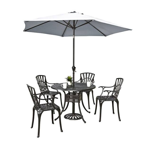 Largo 5piece Dining Set with Umbrella by Home Styles Bed Bath