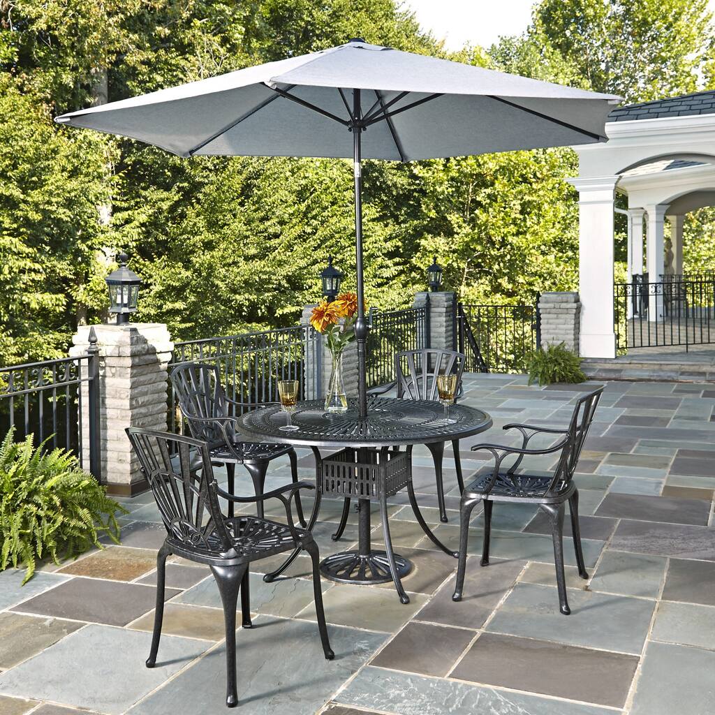 Largo 5-piece Dining Set with Umbrella by Home Styles