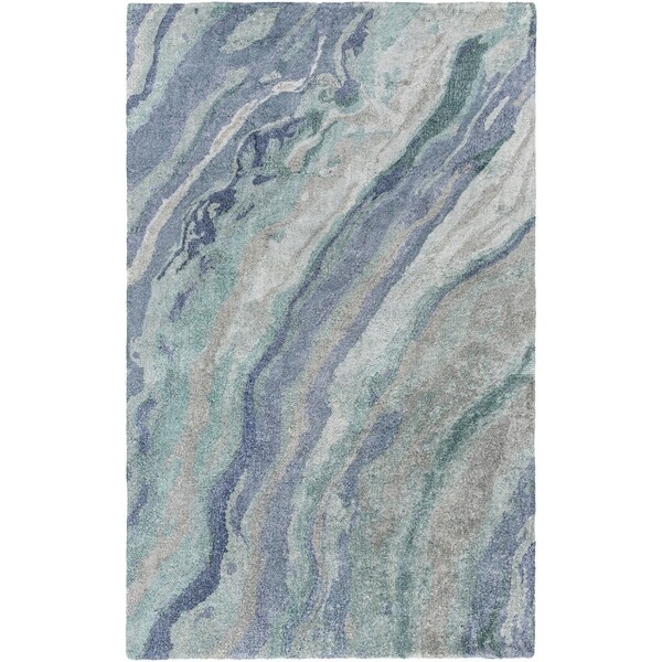 Hand-Tufted Hagar Banana Silk Indoor Area Rug - 3'3" x 5'3"