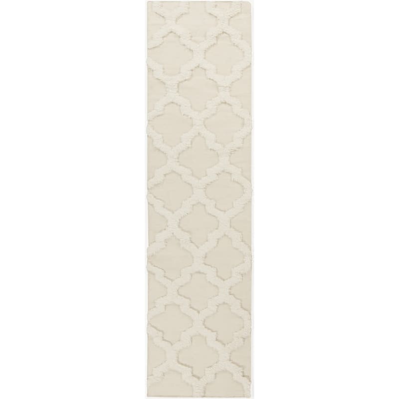 Hand-Woven Marilyn Lattice Pattern Wool Area Rug