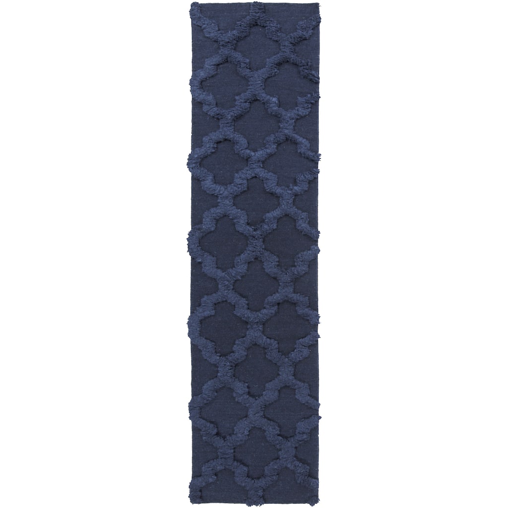Hand-Woven Marilyn Lattice Pattern Wool Area Rug