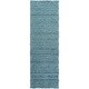 preview thumbnail 1 of 11, Hand-Woven Matthew Solid Pattern Wool Area Rug Blue - 2'6" x 8' Runner