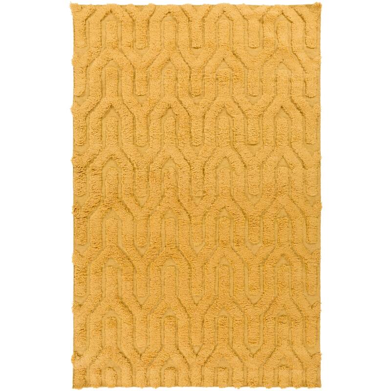 Hand-Woven Matilda Solid Pattern Wool Area Rug
