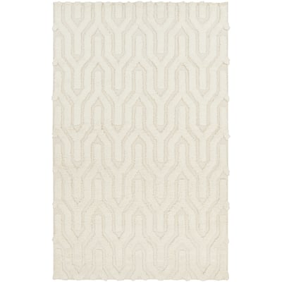 Hand-Woven Matilda Solid Pattern Wool Area Rug