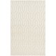 preview thumbnail 6 of 19, Hand-Woven Matilda Solid Pattern Wool Area Rug 2' x 3' - White