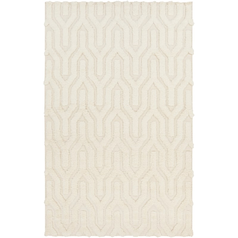 Hand-Woven Matilda Solid Pattern Wool Area Rug