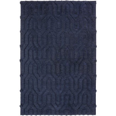 Hand-Woven Matilda Solid Pattern Wool Area Rug