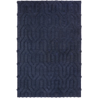 Hand-Woven Matilda Solid Pattern Wool Area Rug