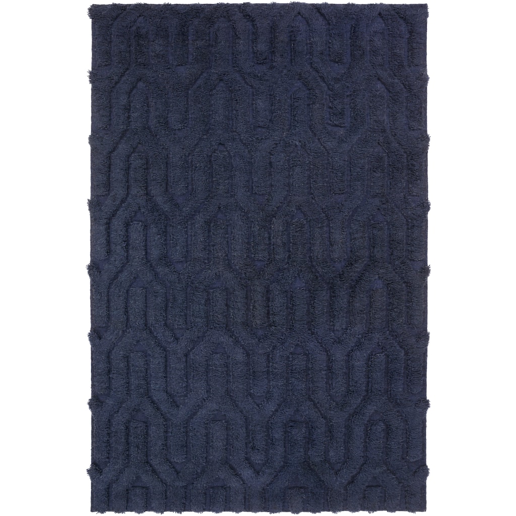 Hand-Woven Matilda Solid Pattern Wool Area Rug