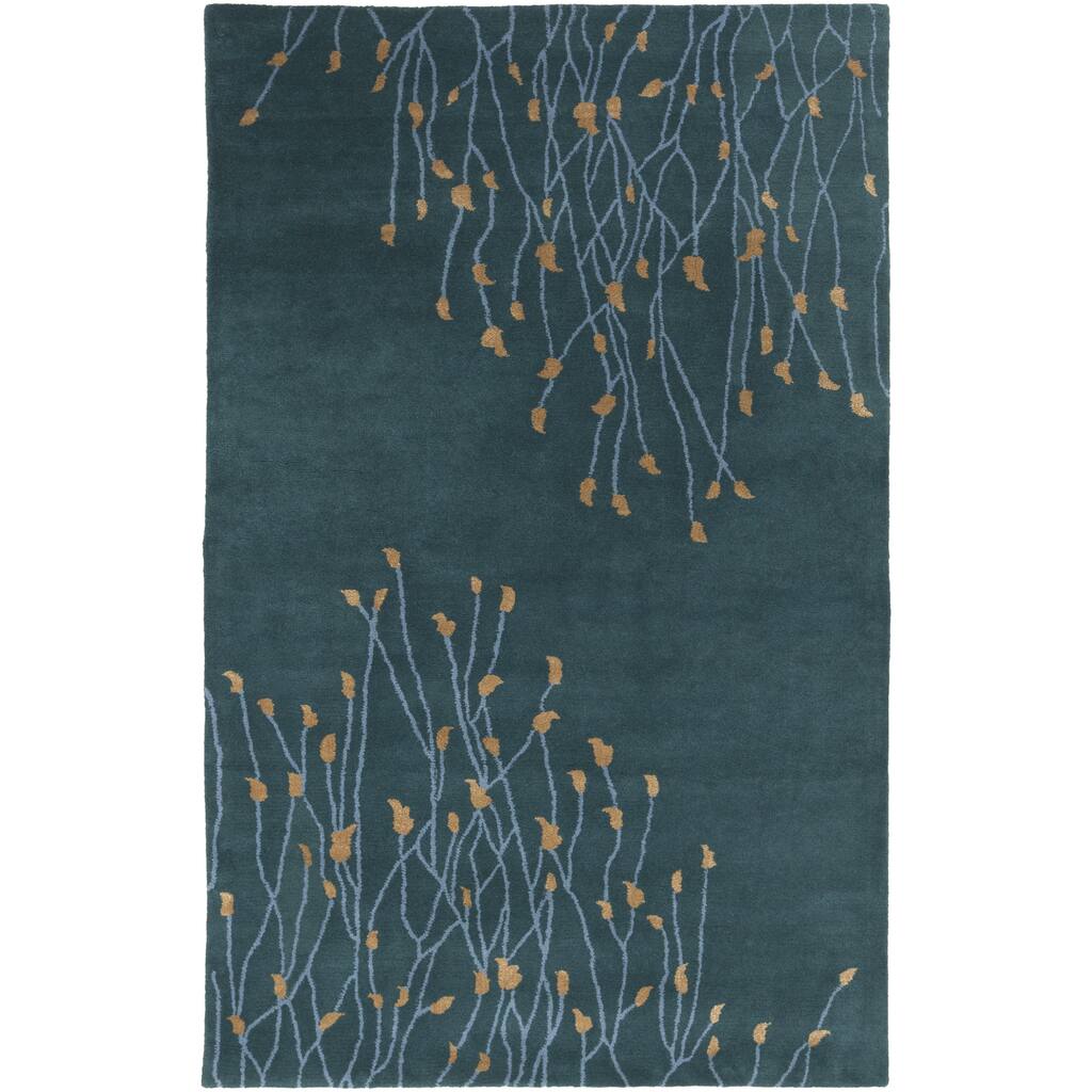 Hand-Tufted Charles Floral New Zealand Wool Area Rug