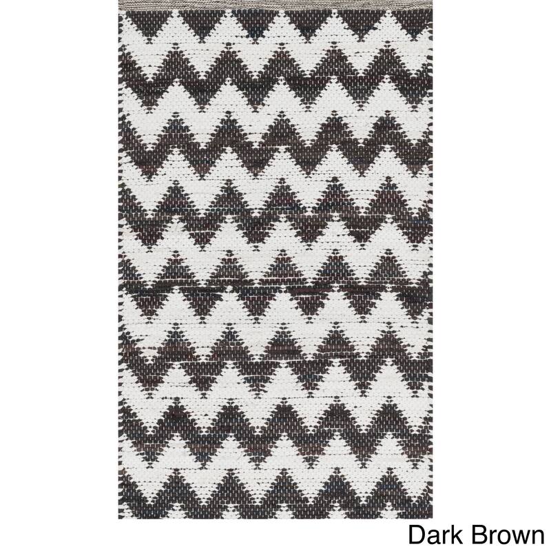 Hand-woven Becca Chevron Cotton Rug (2'3 x 3'9)