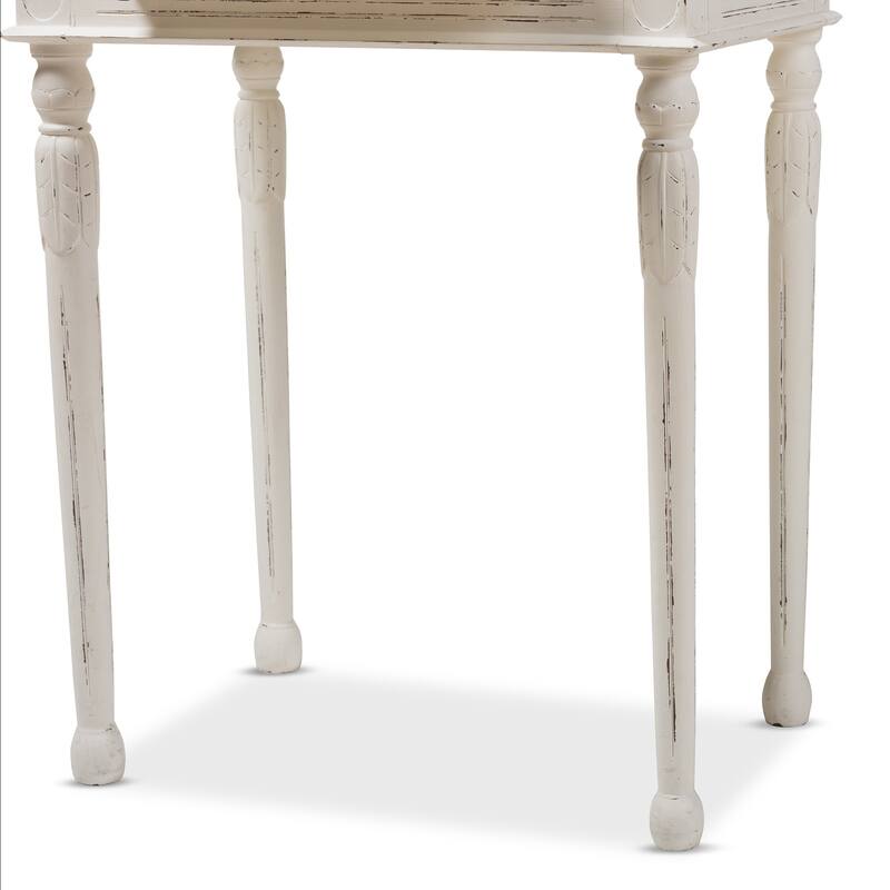 Anjou Traditional French Accent Dressing Table with Mirror