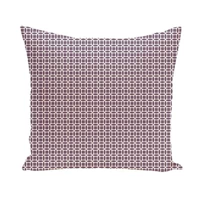 Abstract Trellis Geometric 16-inch Decorative Pillow