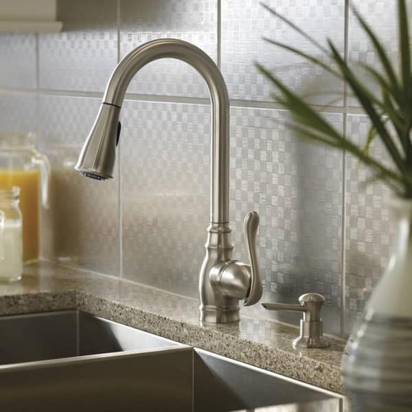 Moen Anabelle CA87003SRS Spot Resist Stainless Steel Kitchen Faucet