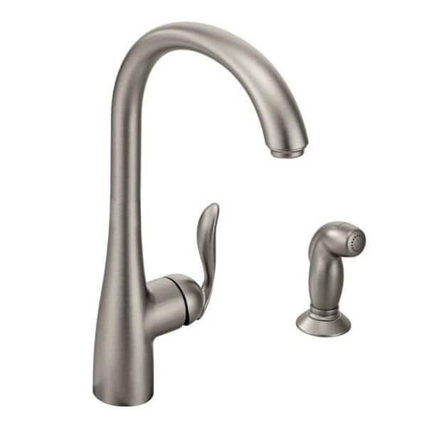 Moen Arbor 7790SRS Spot Resist Stainless Steel Kitchen Faucet - Bed ...