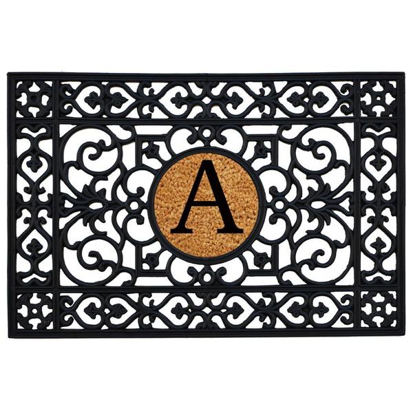 Momentum Mats Black Coir Rubber Monogrammed Insert Doormat 2 Momentum Mats Black Coir Rubber Monogrammed Insert Doormat 2 X27